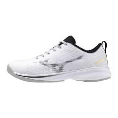 Imagem de Mizuno Chuteira masculina Dominant 4 Low Baseball Turf, Branco/preto, 38