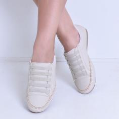 Imagem de Tênis Feminino Mocatênis Confort Off White Elastico Izabela Araújo, Of