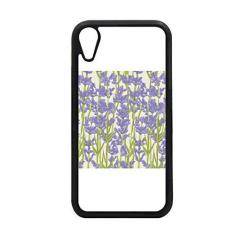 Imagem de Capa com pintura de plantas de flores lavanda para iPhone XR para proteção de telefone Apple