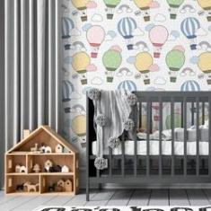 Imagem de Papel De Parede Adesivo Infantil Balão N05107 Rolo 0,58X3M