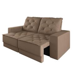 Imagem de Sofá Retrátil e Reclinável 3 Lugares 1,80m Verona Suede Capuccino Mamflex