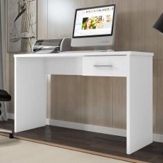 Imagem de Mesa Para Computador Com Gaveta Jacote Branco