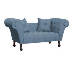 Imagem de Namoradeira Dubai Linho Azul - Montanaris Decor