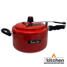 Imagem de Panela de Pressão de 5 Litros Vermelha Interior Antiaderente