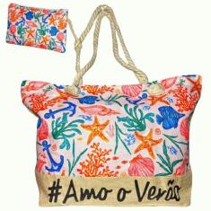 Imagem de Bolsa de Praia Piscina Grande em Tecido com Nécessaire - Mormino