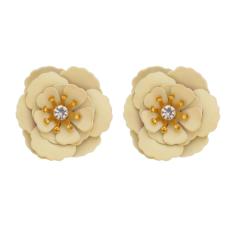 Imagem de Brinco Piuka Flor Peônia Off White