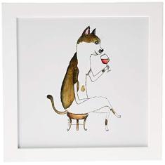 Imagem de Arte Maníacos Quadro Decorativo Companhia Vinho - 32,5x23cm (Moldura em laca )