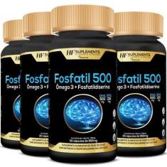 Imagem de 4X Fosfatil 500 Omega 3 Fosfatidilserina 30Caps Hf Suplement - Hf Supl
