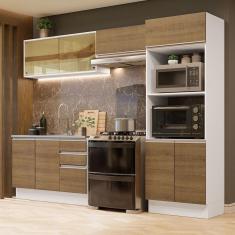 Imagem de Cozinha Completa 270008 Com Armário E Balcão Branco/Rustic