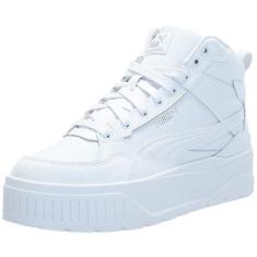 Imagem de PUMA Tênis feminino Karmen Ii Idol Mid, Puma branco-puma branco-puma prata, 38