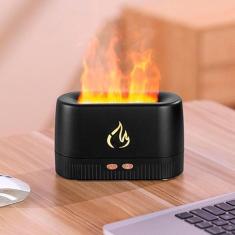 Imagem de Difusor Aromático Ultrassônico Umidificador Efeito Led Chama - Higa Sh