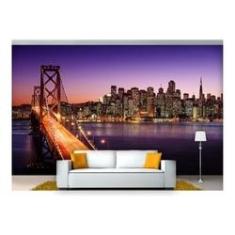 Imagem de Papel De Parede Cidade Ponte San Francisco 3D Ncd167