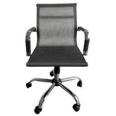 Imagem de Cadeira Escritorio Executiva Giratoria Premium Prata - MAXOFFICE