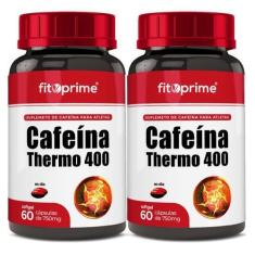 Imagem de Kit 2 Cafeína Thermo 400 Com 60 Cápsulas Fitoprime