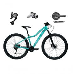 Imagem de Bicicleta Feminina Aro 29 Absolute Hera 27v Câmbios Shimano Altus Freios Hidráulicos - Verde Tam.17