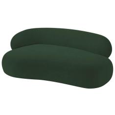 Imagem de Divã Recamier Luxo Decorativo Canadá 150cm Lado Direito Linho - Amarena Móveis Cor Verde