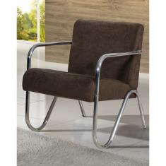 Imagem de Poltrona Sabrina 1317 Suede Marrom
