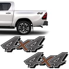 Imagem de Adesivos 4x4 Hilux Toyota 2021 Emblema Lateral Mod. Original