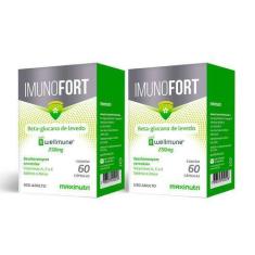 Imagem de Kit 02 Imunofort Wellmune Vitaminas 250Mg 60 Caps Maxinutri