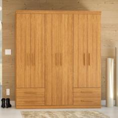 Imagem de Guarda-roupa Casal 6 Portas 4 Gavetas Advantage Freijó