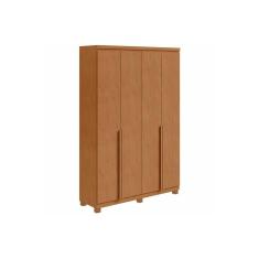 Imagem de Guarda Roupa 4 Portas E 2 Gavetas C Pes Alonzo Amendoa Lopas