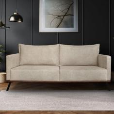 Imagem de Sofá Zeki 2 Lugares 160 Cm Linho Boucle Bege