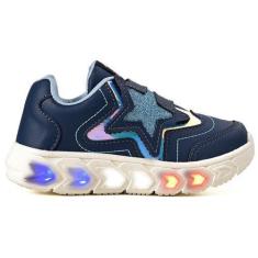 Imagem de Tenis Infantil De Led Meninas Estrela Holografico Casual - LIGHT, 20, 