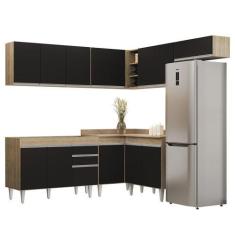 Imagem de Armário De Cozinha Modulado De Canto 7 Peças Cp19 Balcão Sem Tampo Cas