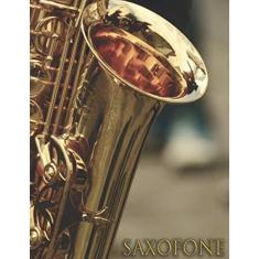 Imagem de SAXOFONE: Caderno de música - Caderno de partituras - 111 páginas - Formato grande (Portuguese Edition)