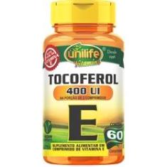 Imagem de Vitamina E Tocoferol 60 Comprimidos 1000mg 400 UI Unilife