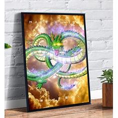 Quadro decorativo Poster Goku Perfil Dragon Ball Anime Arte para