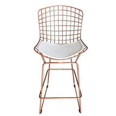 Imagem de Banqueta BERTÓIA cobre assento branco altura 60cm - Poltronas do Sul