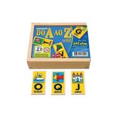 Imagem de Brinquedo Educativo Dominó Do A Ao Z 24 Peças - JOTTPLAY