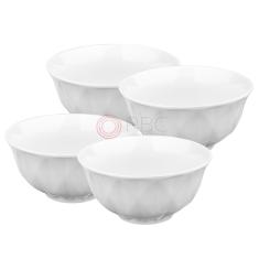 Imagem de Bowl Cumbuca Tigela Sopa Açaí Porcelana texturizado 4 peças