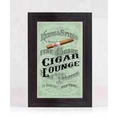 Imagem de Quadro Porta Anílhas de Charutos Mini - Cigar Lounge