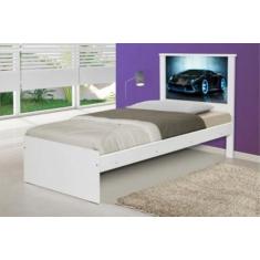 Imagem de Cama Solteiro Carro Sport Raio Azul