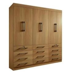 Imagem de Guarda Roupa Casal Monaco 6 Portas 12 Gavetas - D'doro