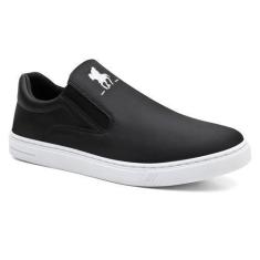 Imagem de Tênis Slip On Infantil Polo Plus, Chumbo, 33, Masculino