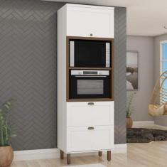 Imagem de Armário de Cozinha Modulada Torre para 2 fornos 70cm 1514 Iluminata 10