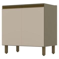 Imagem de Armário de Cozinha 80 Cm Évelin 2 Portas 1 Prateleira Duna/Cristal - H