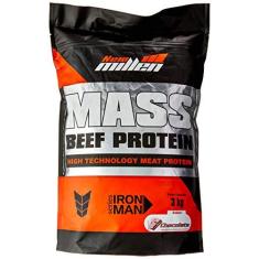 Imagem de Mass Beef Protein Refil Chocolate, New Millen, 3 Kg