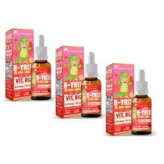 Imagem de Kit Com 3 B-TRIX Vitamina B12 Kids em Gotas 30ml Flora nativa do Brasil