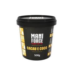 Imagem de Pasta De Amendoim Integral Cacau E Coco Maniforce 500G - Manibi