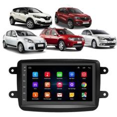 Imagem de Kit Multimídia Android Kwid Duster Sandero Captur Logan 7" Tv Online G