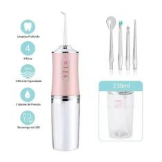 Imagem de Irrigador Oral Elétrico Portatil Jato Água Limpador Dentário Bucal Ros