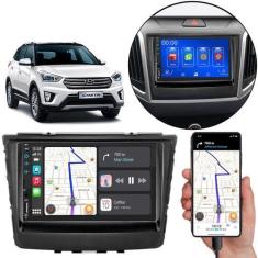 Imagem de Kit Multimídia Mp5 Creta 2016-2021 7 Pol Carplay Android-Auto + Câmera
