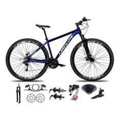 Imagem de Bicicleta Aro 29 Absolute Nero 5 Câmbios Shimano 24v K7 Freios Hidráulicos Garfo Trava - Azul