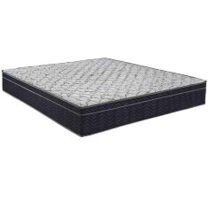 Imagem de Cama Box Baú Preto E Colchão Airtech 150 Espuma D45 Viúvo Ortobom