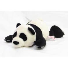 Imagem de Urso panda 20cm deitado de pelúcia macia - casa dos ursos