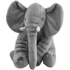 Imagem de Brinquedo de pelúcia do elefante para bebês-cinza